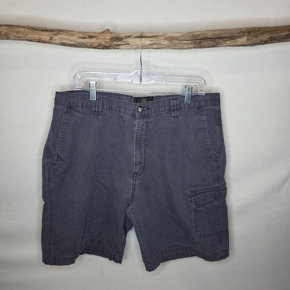 RedHead Men's Grey Cargo Shorts Size 38 Cotton Casual Flat Front